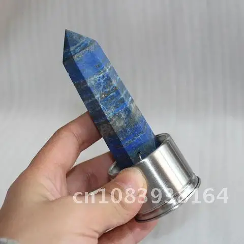 

Healing Magic Wand Point Water Cup Bottle Ornament Replacement with Various Materials Natural Quartz Crystal Column Stone