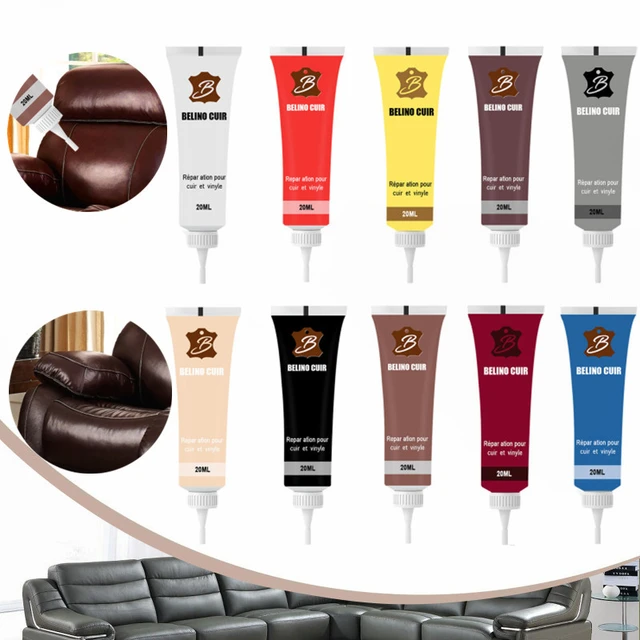 50ml Liquid Leather Repair Cream Furniture Car Seats Sofa Scratch Cracks  Rips Repair Paint Care Tools