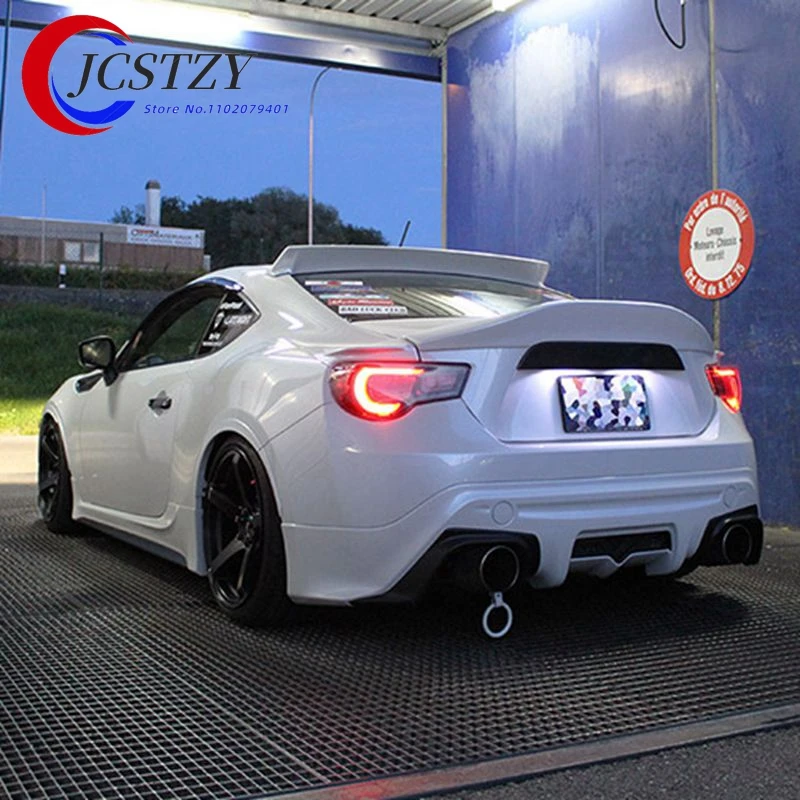 

FOR Subaru BRZ car tail box type FRP primer and carbon fiber material spoiler for Toyota GT86 2012 2013 2014 2015