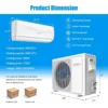 Mini AC Split-System, 17 SEER2 Ductless Air Conditioner w/Pre-Charged Condenser, White (9000BTU, 220V, 17 SEER2) 6