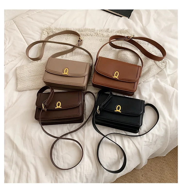 Feminina de um Novo na Moda Bolsa de Moda Couro Texturizado Bolsa Ombro Primavera Marca All-match Messenger Pequeno Quadrado 2022 24 Computers & Electronics