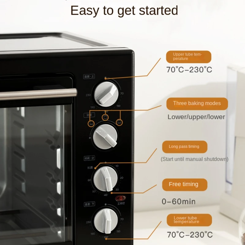 2023 New Household 40L Large Capacity Multi-functional Cake Baking Machine Special Electric Oven 5
