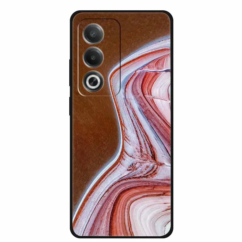 Marble Pattern Soft Silicone Phone Case - Fashionable TPU Back Protector Cover