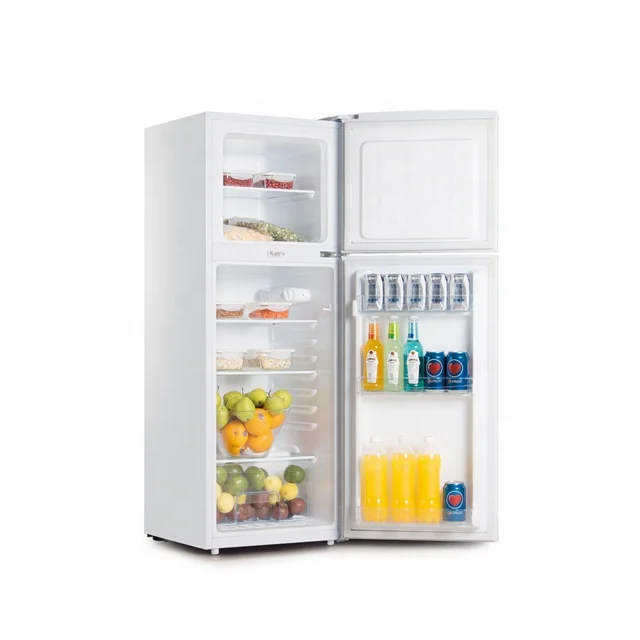 

118L Domestic Top Mounted Defrost Double Door Refrigerator With Key For Home