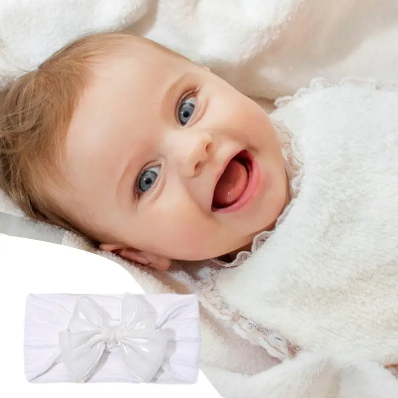 Baby Girls Bows Headbands High-Elastic Cute Bows Head Wrap Super Stretchy Soft Baby Headbands Soft Hairbands With For Girls