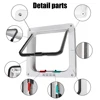 Dog Cat Flap Door For Dog Cat Kitten With 4 Way Lock Security Flap Door Cat Puppy Safety Gate ABS Plastic Small Pet Supplies 6