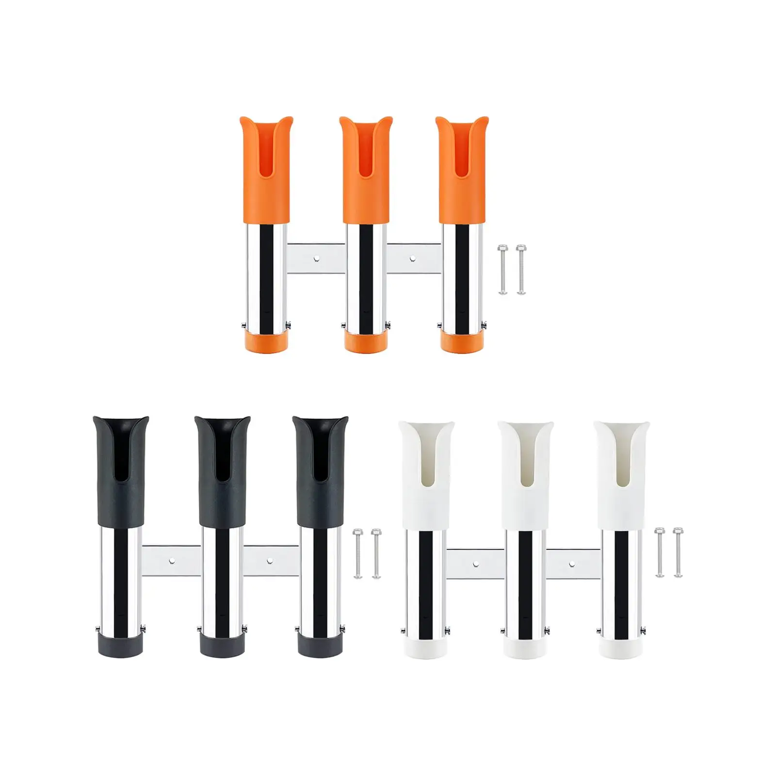 

3 Tube Fishing Rod Holder Stainless Steel Fishing Tackle Tool Fishing Pole Rack