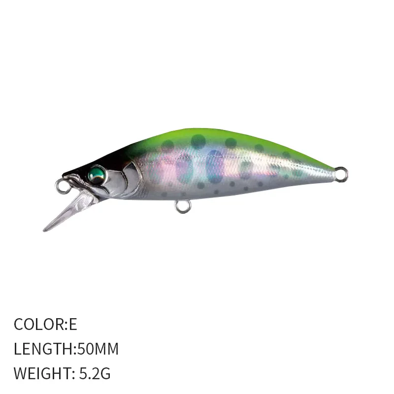HENGJIA 10 Pezzi Di Esche Da Pesca Affondanti Minnow 6 Cm – Wobbler Con Attacco Basso Perfetto Per La Cattura Di Persico, Luccio E Trota