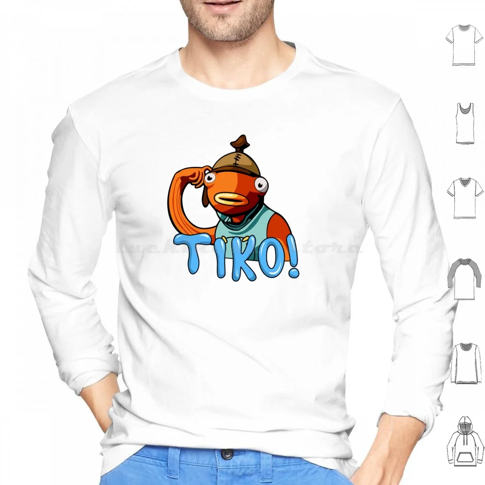 Tik-Mi-Ker Felpa Con Cappuccio In Cotone Manica Lunga Benjyfish Benjy Fishy On Me Tiko Fish Tiko Yeet Youtuber Yeet O Be Yeeted Gamer Adotta Me