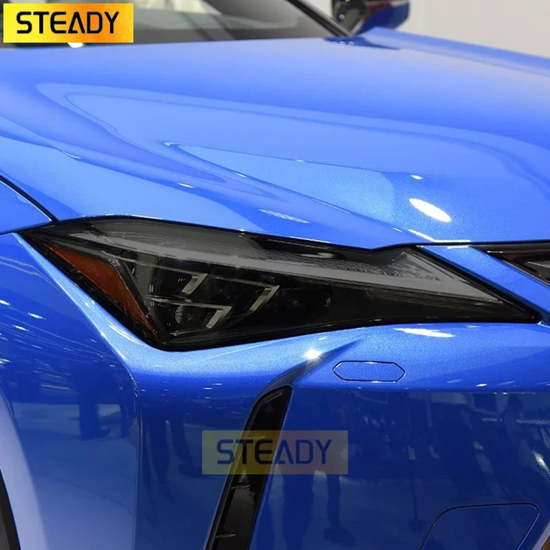 

Car Headlight Protective Film Front Light Transparent Smoked Black TPU Sticker For Lexus UX UX250h UX200 2019 2020 Accessories