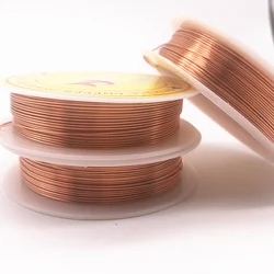 Versatile Copper Brass Beading Wire for Jewelry Making (Variety of Thicknesses) (Copper)