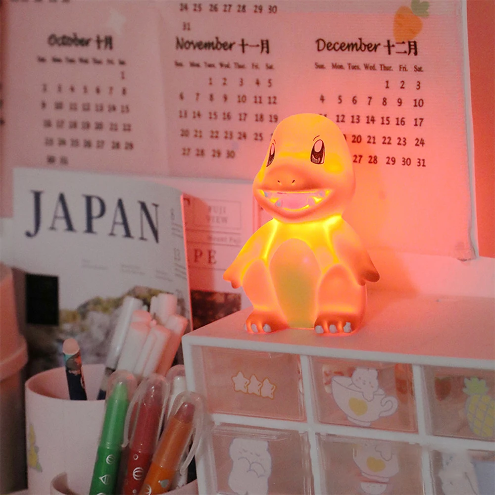 Cute Anime Duck/Turtle/Dragon Lamp PVC Night Light For Kids Children Bedroom Decoration Home Children\'s Toy Gift Christmas Gift