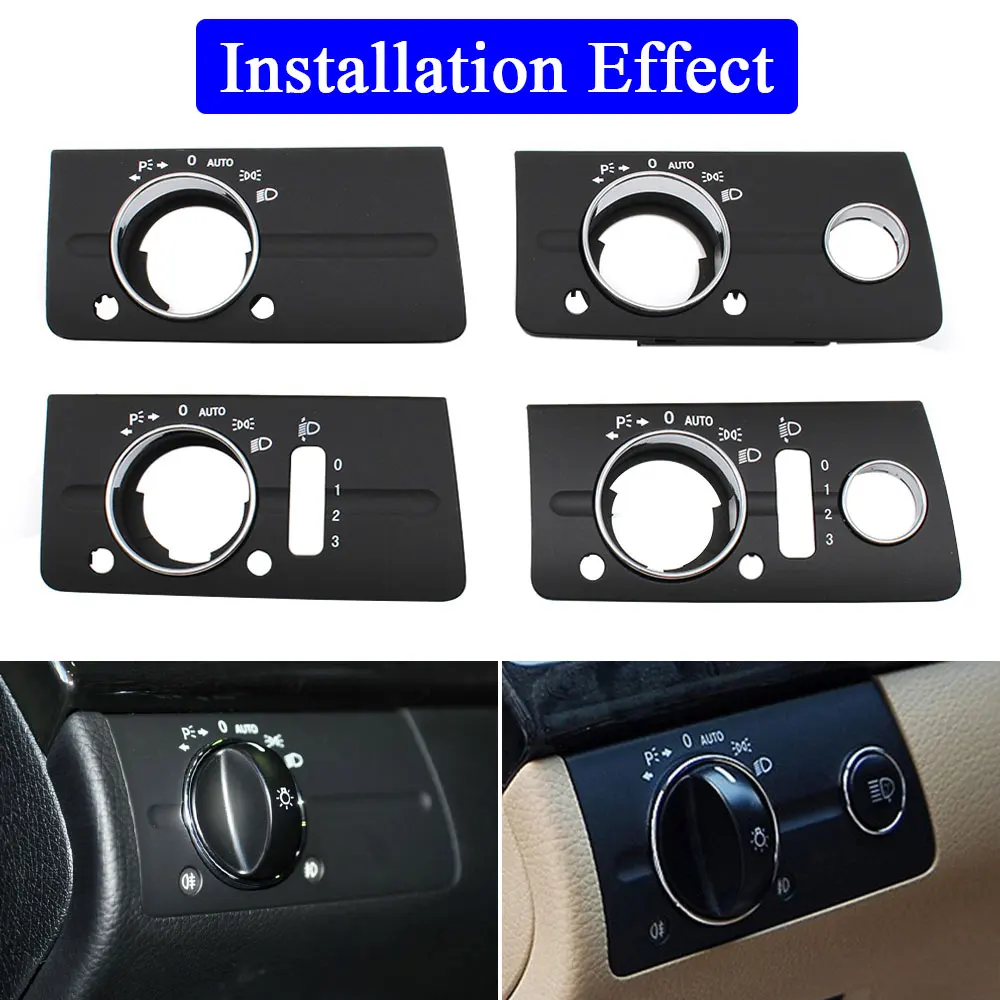 Dashboard Lamp Switch Cover W211 Black Beige Headlight Lamp Switch Cover Panel For Mercedes Benz E Class 320 350 550 2003 2004 2005 2006 2007 2008