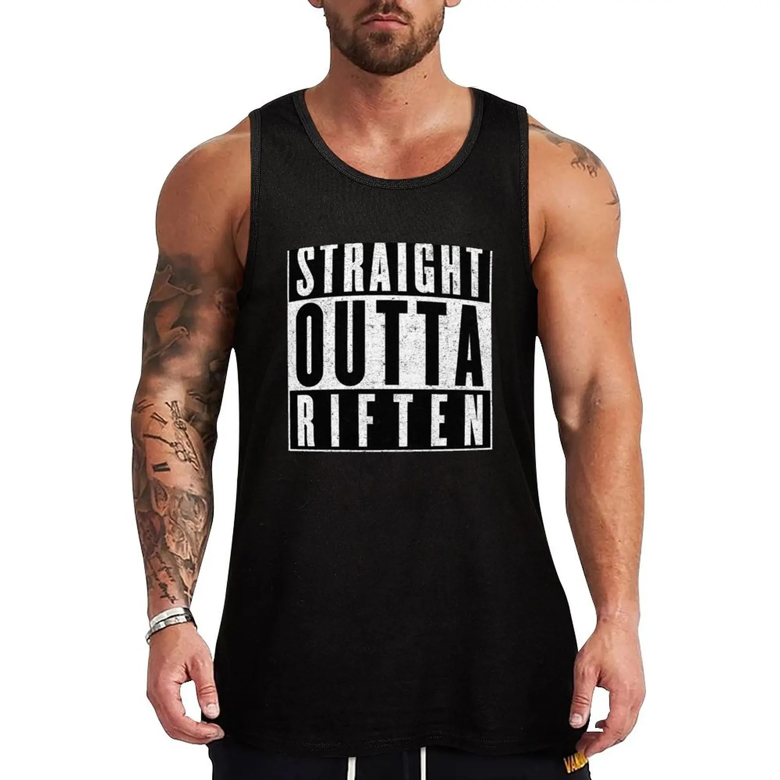 

Adventurer with Attitude: Riften Tank Top sleeveless sports clothes for men