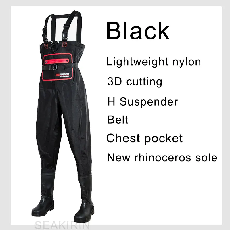 Waterproof Bootfoot Chest Waders with Boot Waders Mud for Men & Women Duck Hunting & Fishing Vader Wading Clothing