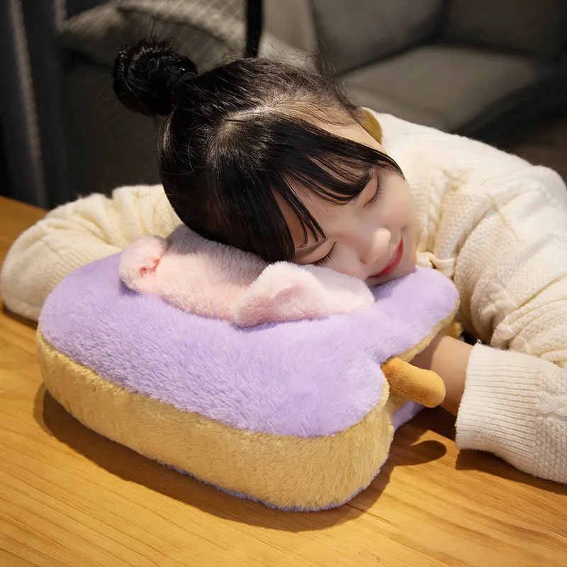 Lapin mignon en peluche bébé sommeil confort jouet enfants cadeau