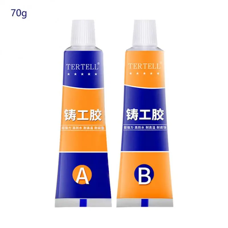 20/70/100g AB Glue Adhesive Gel Industrial Metal Repair Paste Casting Agent Tool Heat Resistance Cold Weld Repair Paste Glue Bolts Hardware