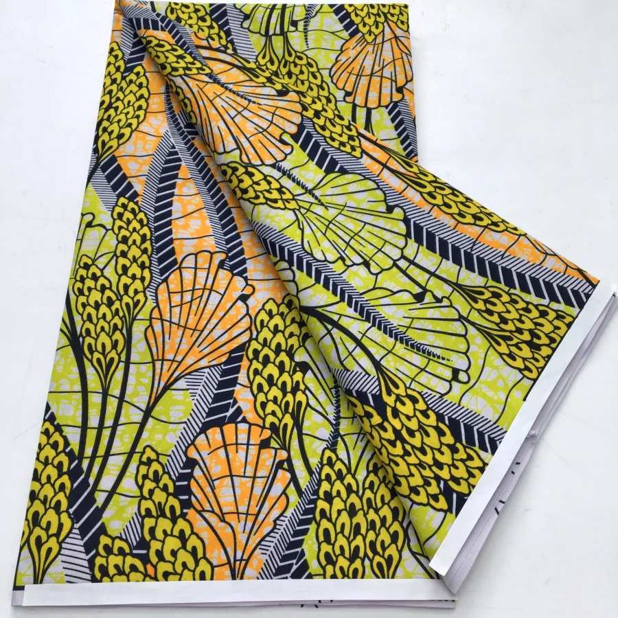 African Wax Fabric Prints Design Nigeria Ankara Wax Fabric Tissu Block Batik Dutch For Women Dresses Cloth Sewing Materials - 3