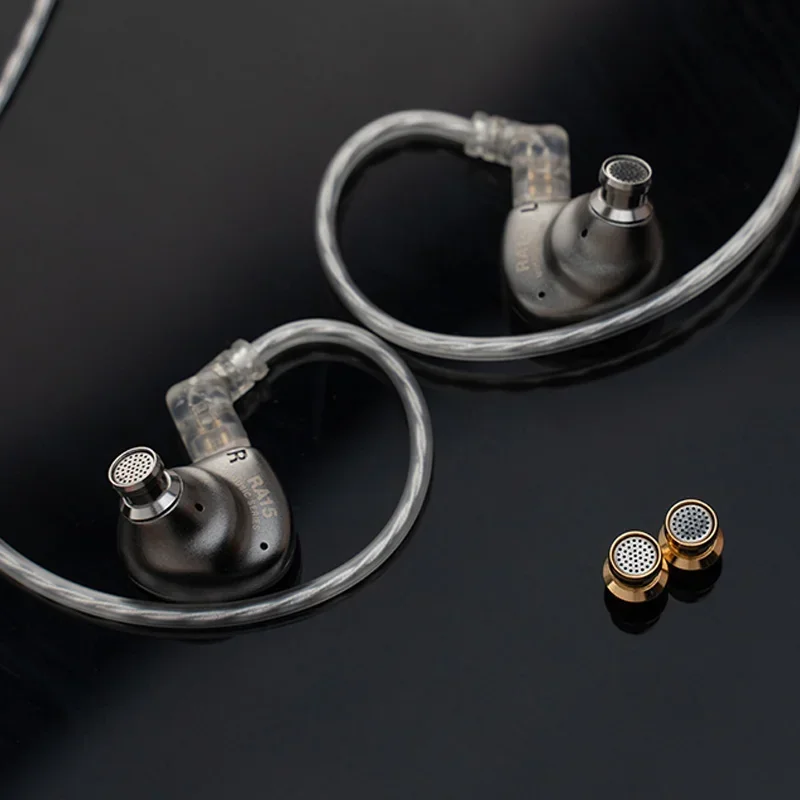 NF Audio RA15 Earphones 1DD Dynamic Driver In-Ear Headphones Hi-Fi Audio IEMs dual Magnetic Circuit Double Cavity Hidizs