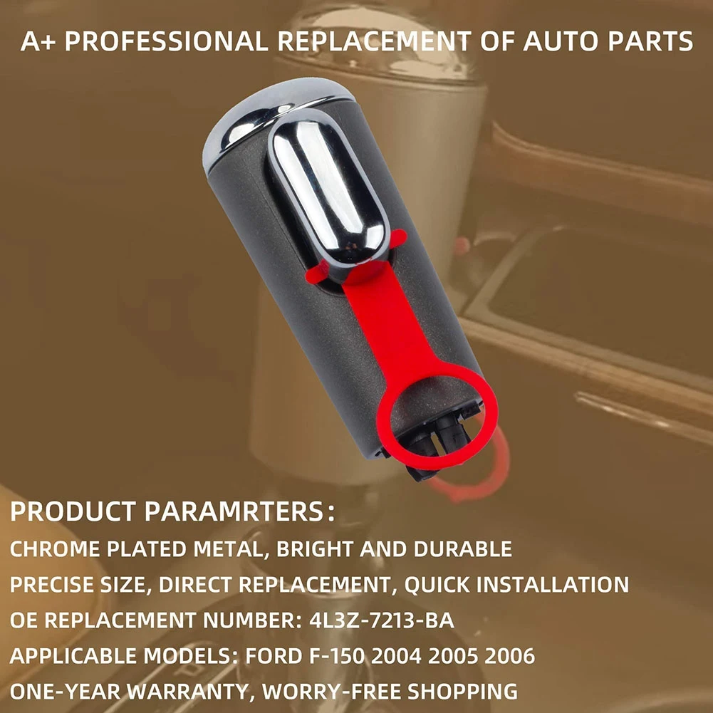 Automatic Transmission Gear Shift Lever Knob Handle Assembly Compatible Ford F150 2004 2005 2006 Replaces