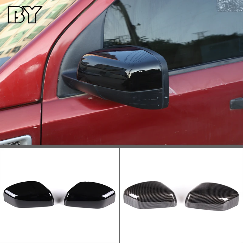 

For Land Rover Freelander 2 2007-2012 RearView Mirror Case Cover Carbon Fiber Pattern/Black Cover Car Exterior Accessories