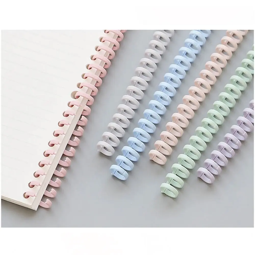 10pcs Binding Strip Notebook Binding Clip Binder Buckle plastic binder buckle 12mm 30 Hole Loose-leaf Ring Plastic A4 A5 B5 Book Circles