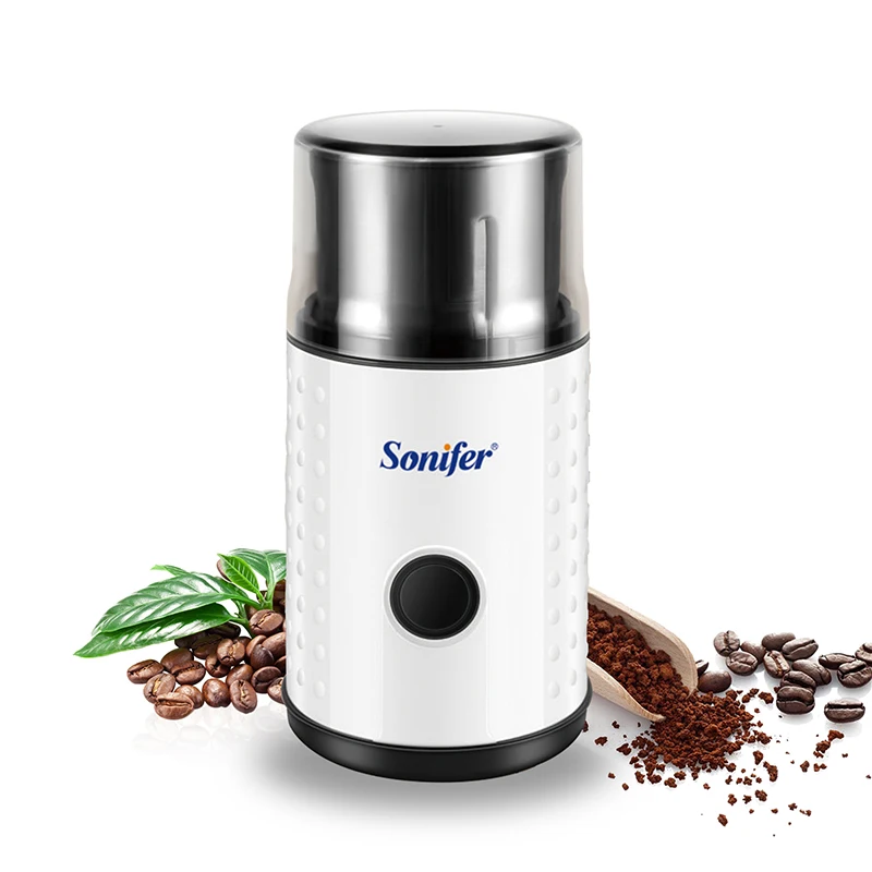 Electric Coffee Grinder Cafe Grass Nuts Herbs Grains Pepper Tobacco Spice Flour Mill Coffee