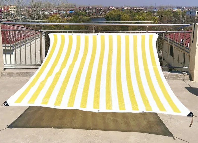 Streifen Sonnenschutz Net Outdoor Sonnenschutz Netting Auto Markise Garten Sonnencreme Schatten Mesh Schwimmbad Anti UV Sonnenschutz Baldachin – Detail 7