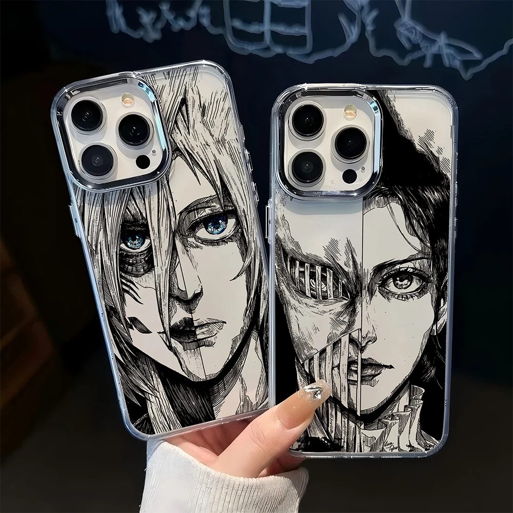 Anime Black Attack On Titan Soft Phone Case – Stylish Protective Cover