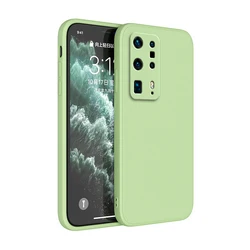 Premium Liquid Silicone Candy Color Protective Case for Huawei P40 Series - Soft, Luxurious, Durable (Green)