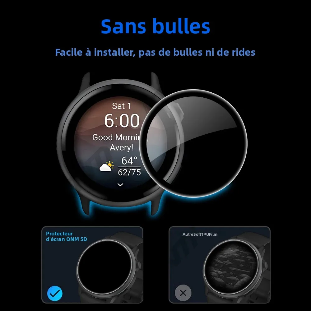 Protection écran Garmin VivoActive 6 - Lot 1/2/3/5 - Film TPU