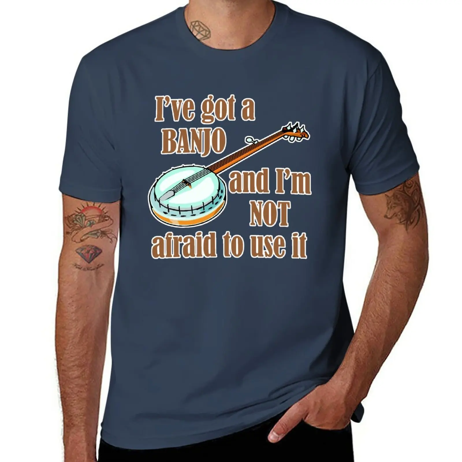 

New I've Got a Banjo T-Shirt korean fashion mens tall t shirts