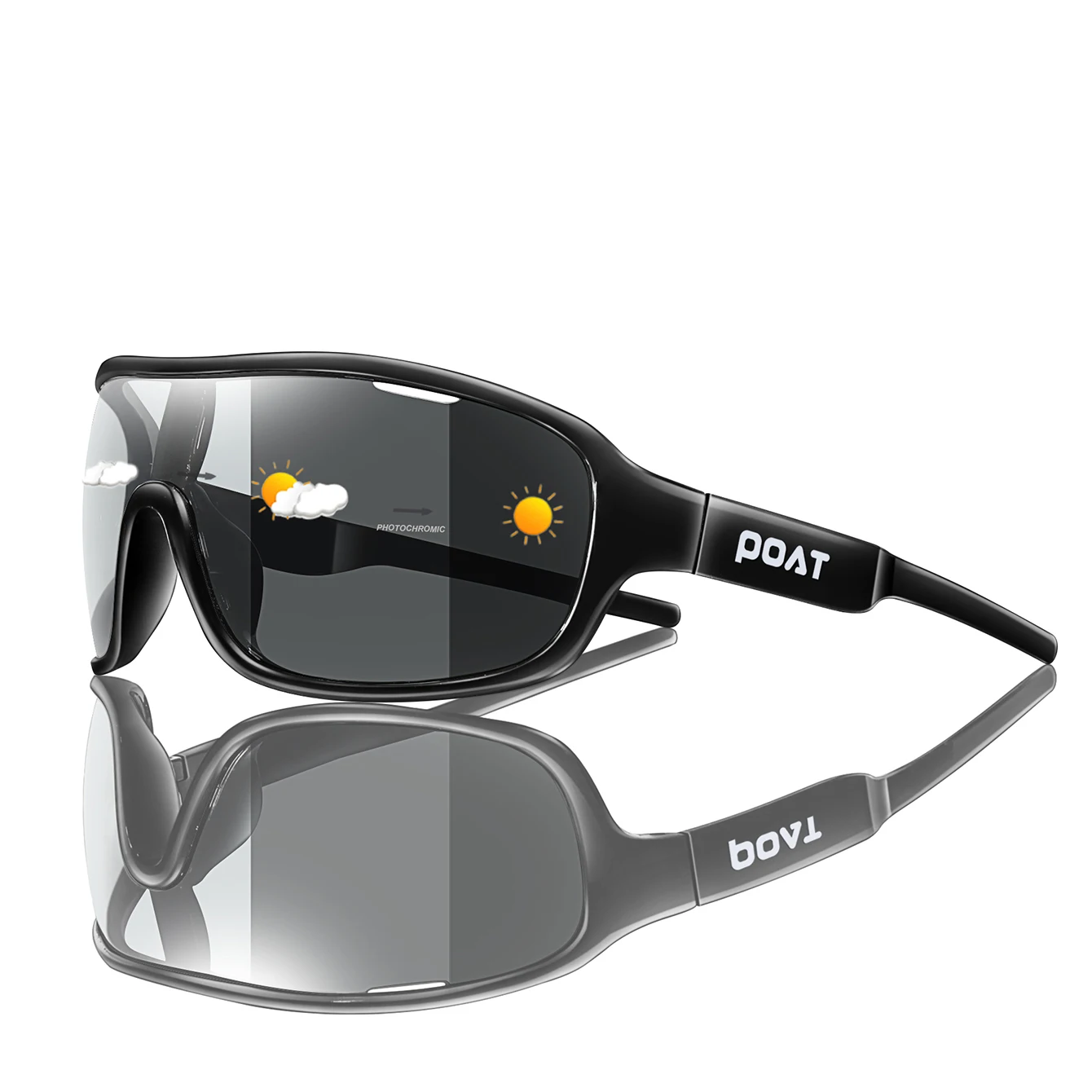 Photochromic Fishing Sunglasses For Men And Women Outdoor Road Sports Cycling Running, Hiking Windproof Goggles
