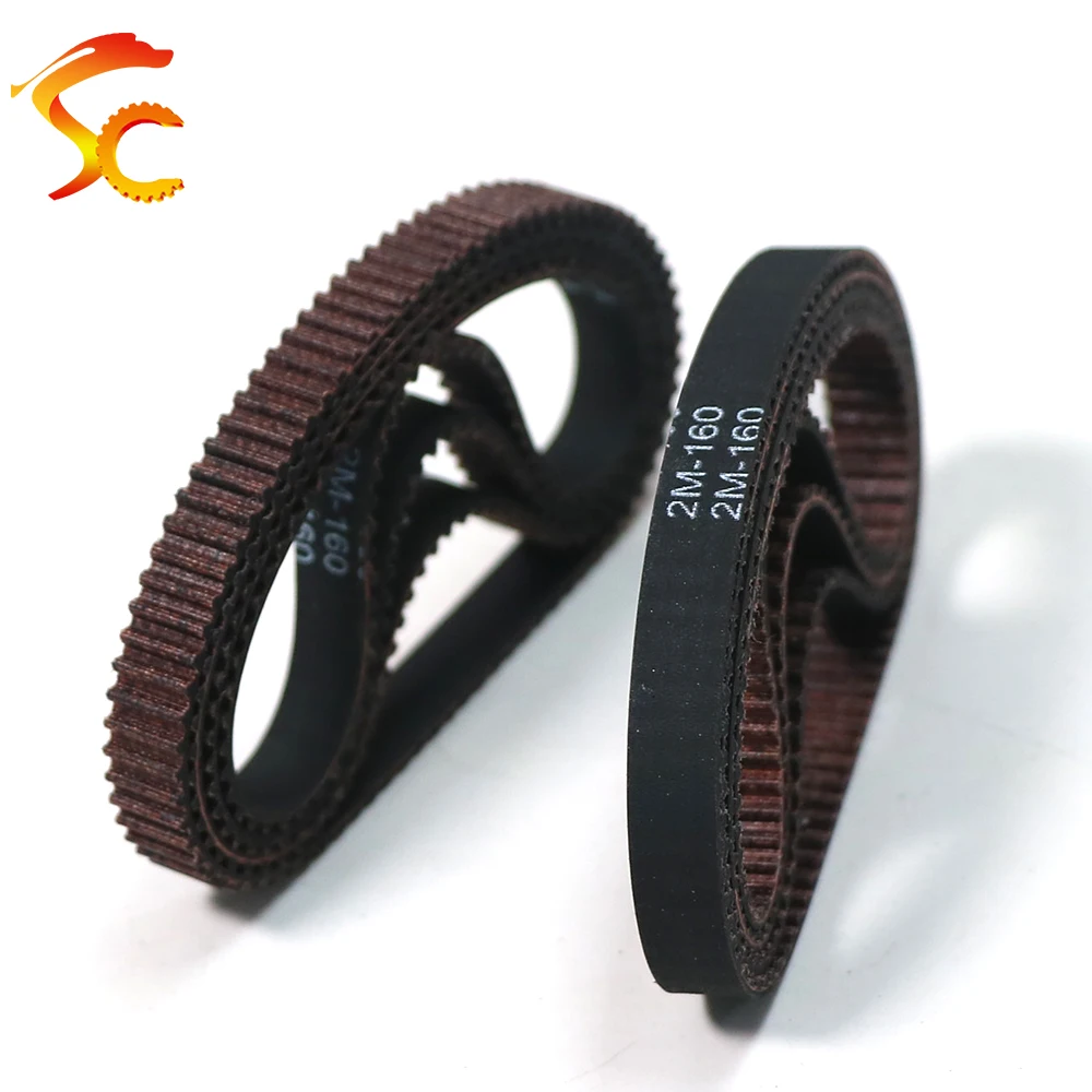 

GT2 Rubber Timing belt small belt circumference 2M 2GT 150/158/160/188/158 width 3/6/9/10mm for 3D printers