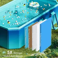 Piscine pliable Non gonflable pour la famille, piscine Portable hors sol pour adultes et enfants, installation facile pour l'extérieur 3