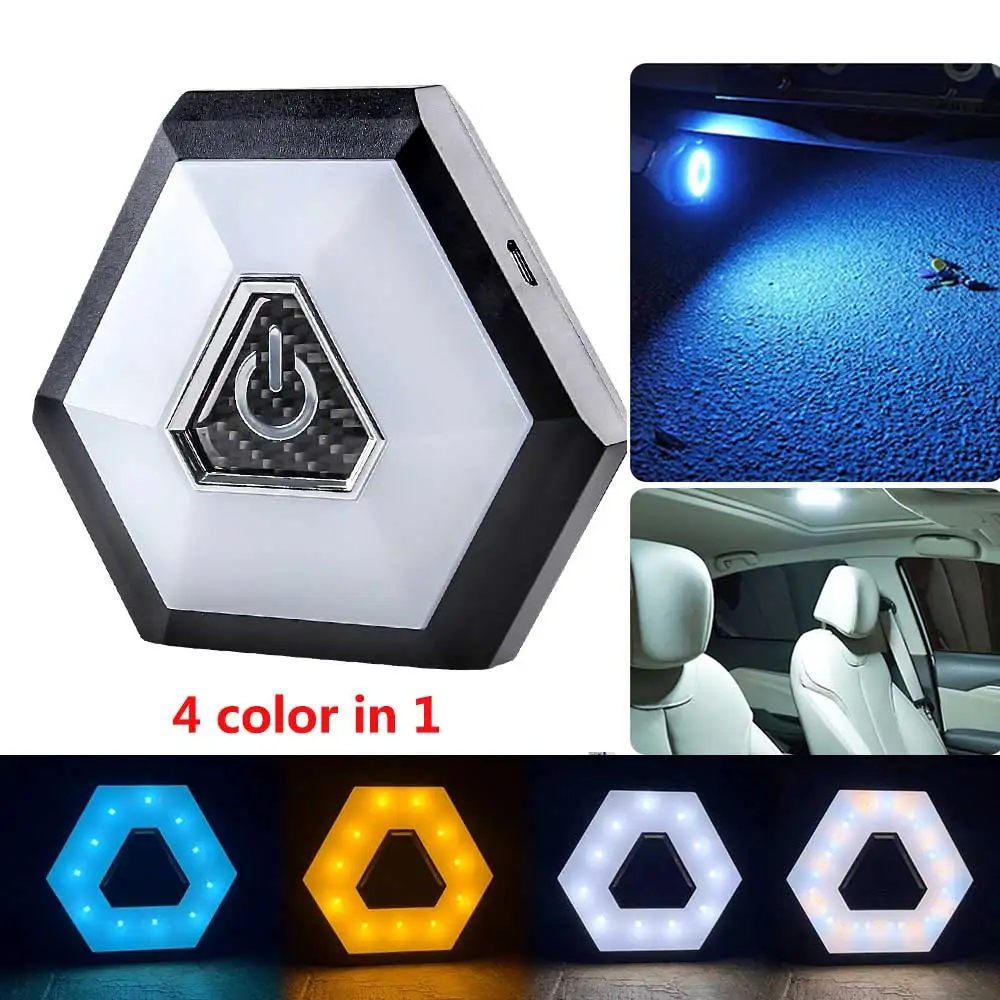 

Ambient Light Ceiling Lamp interior lighting sticker ceiling lamp LED 12V White Yellow rechargeable roof For BookReading light
