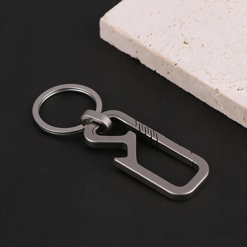 

1Pcs Titanium Alloy Keychain Bottle Opener Outdoor Small Tool