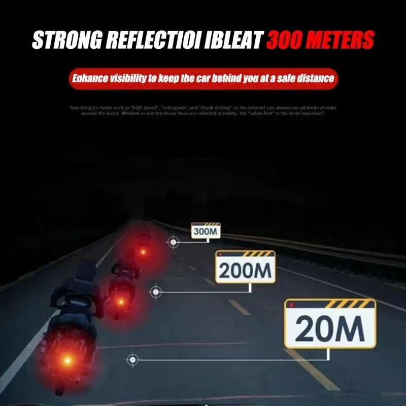 Motorbicikli reflektor Elektromos Jármű Bicikli Vízhatlan esőköpény dustproof éjjeli Előzetes értesítés Körlevél reflektor 6mm Hatoldalú csavaros Rögzítés