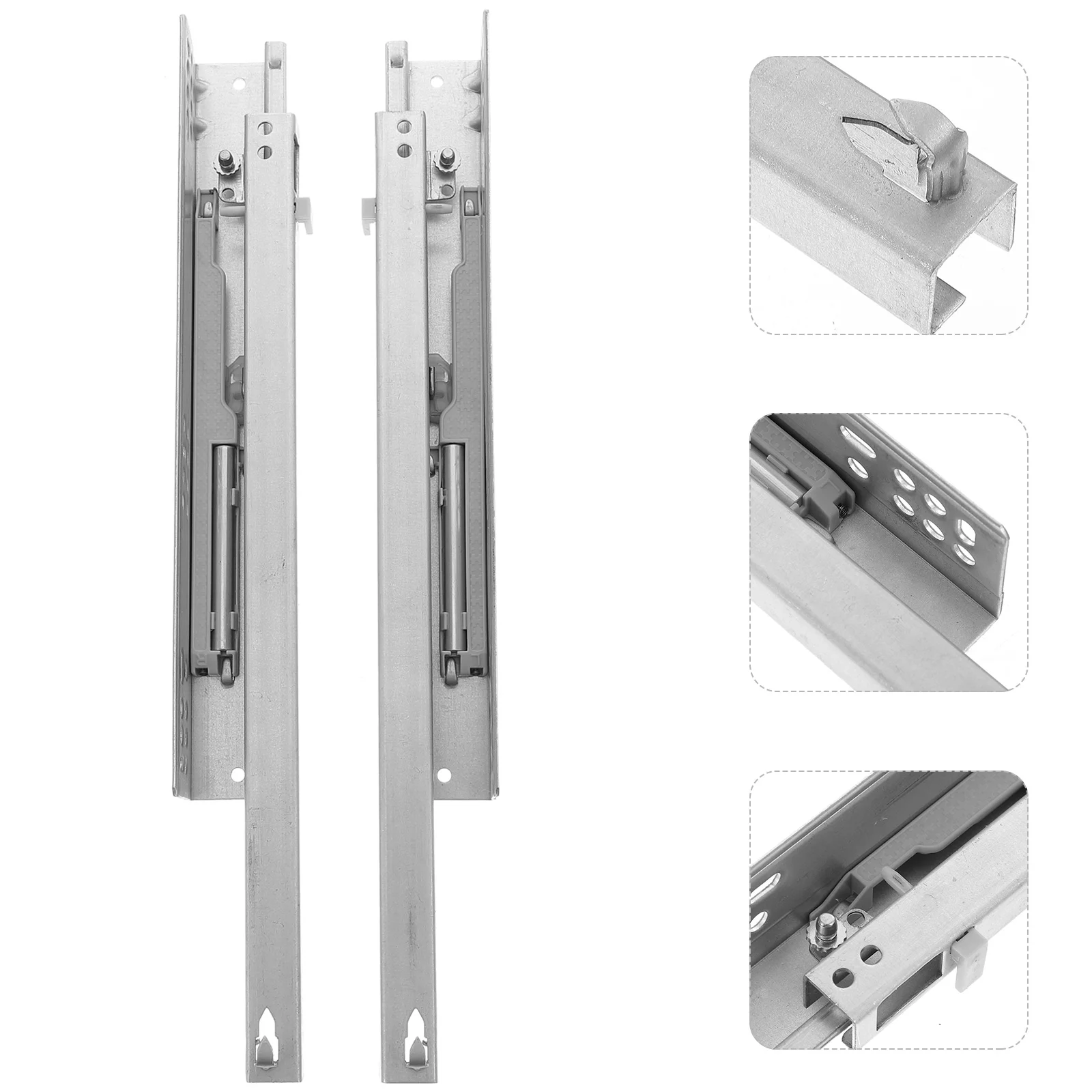 

2pcs Cabinet Slides Replacement Softer Close Drawer Rails Buffer Damper Rails