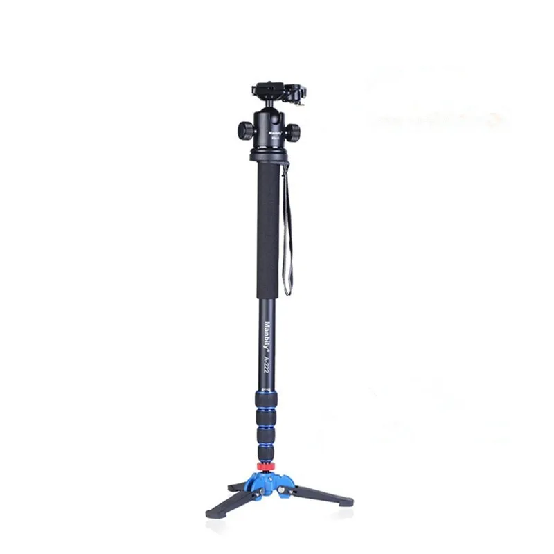 Manbily-vara Portátil Profissional Dslr Monopé Mini Suporte de Tripé Base e Tripé Ballhead A222 165cm Apto para Dslr - Image 3