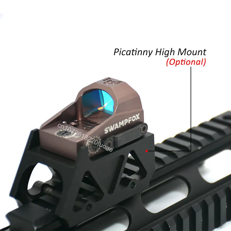 Tactical Swampfox KINGSLAYER 1x22 Reflex Red Dot Sight 3 MOA Hunting Pistol Handgun RMR Footprint Dot Sight Glock Mount Plate