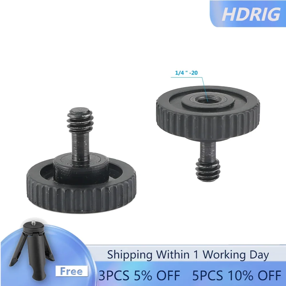 

HDRiG 1/4 Inch Male To 1/4 Inch Female Screw Adapter For Tripod devices with 1/4" Female 1/4" male screw thread