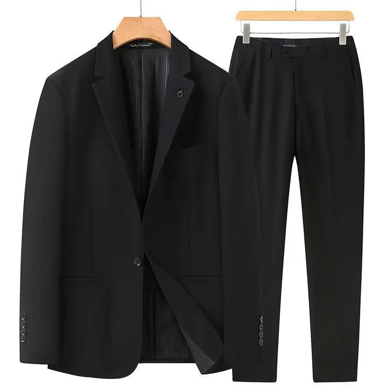 

7004-suit men's Korean version of the handsome casual casual suit jacket trend two -piece suit