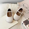 New Girls Leather Shoes Comfortable Children Lightweight Soft-sole Flat Shoes Spring Autumn Kids Princess Shoe Size 23-34 I01208 4
