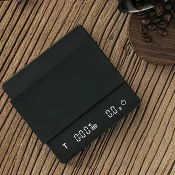 Bilancia per caffè intelligente con timer 2 kg/0,1 g Bilancia da cucina ad alta precisione Bilancia per caffè espresso Strumenti per barista domestico 1