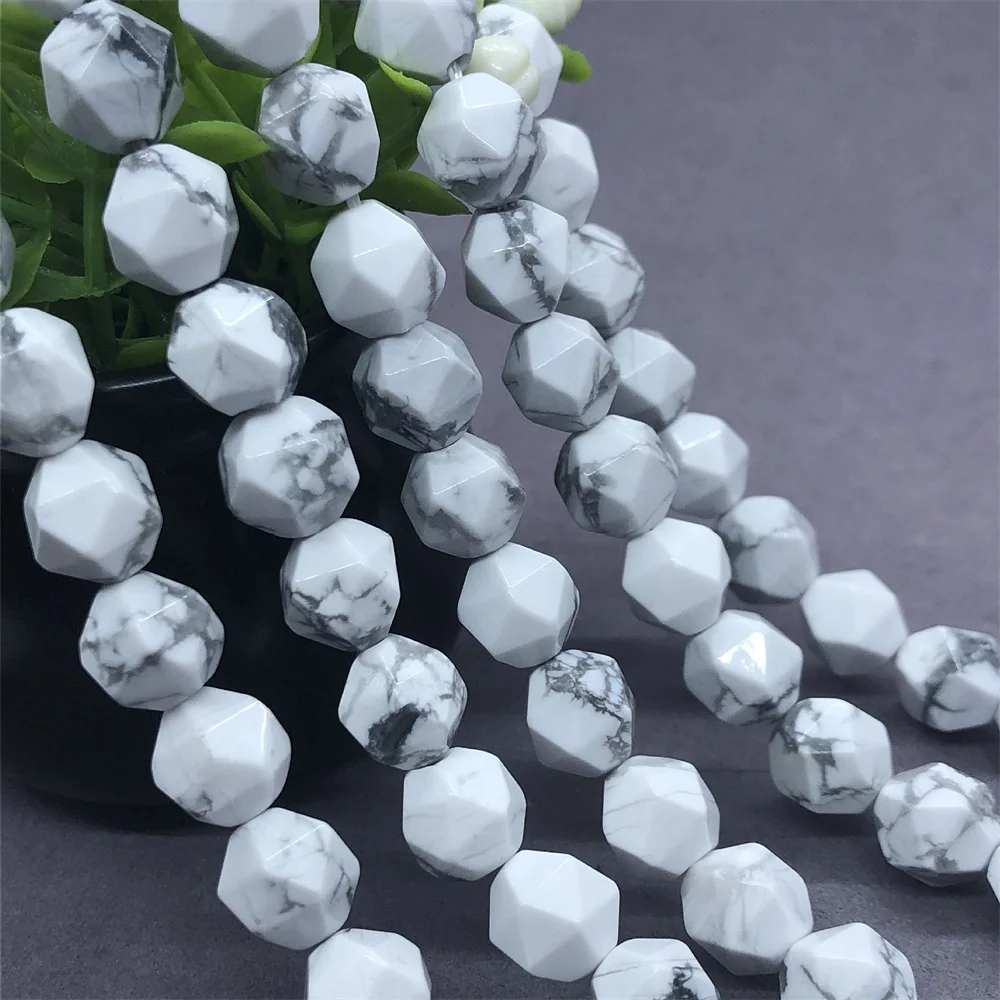 

Круглый свободный разделитель Howlite для изготовления ювелирных изделий, браслет ручной работы, ожерелье «сделай сам» из натуральных камней диаметром 6/8/10 мм