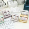 10 Rolls Skinny Washi Tape Set Masking Thin Basic Patterns Decorative Tapes for Arts, DIY Crafts, Journals, Planners, Scrapbook 5