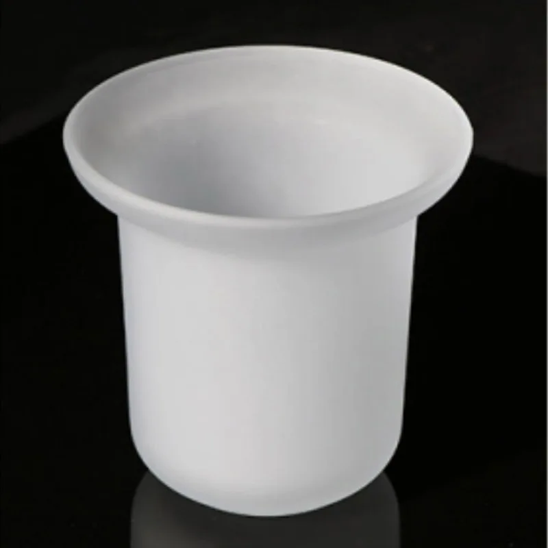 Bathroom Accessories Ceramic and Glass Bathroom Toilet Brush Cup Replacement