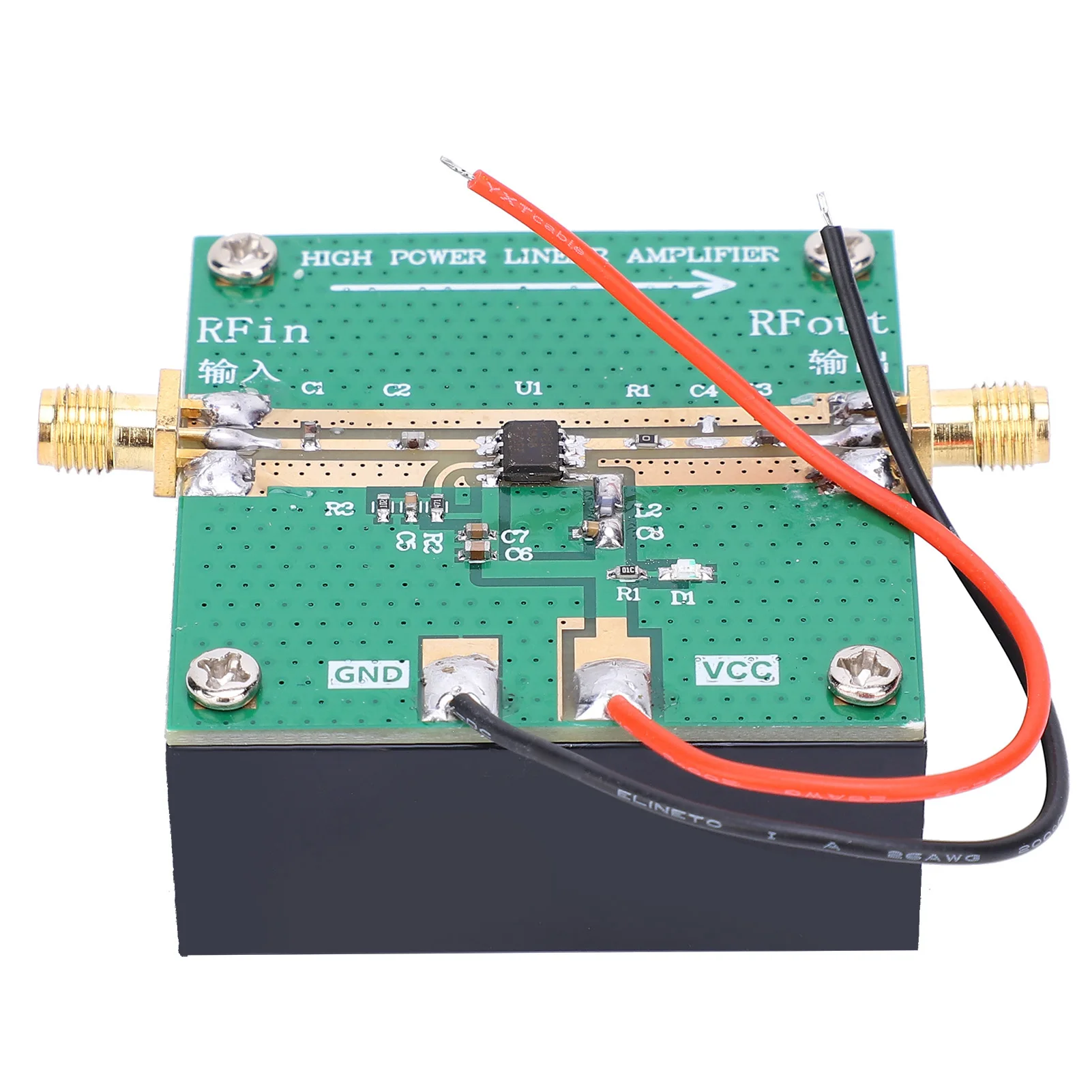 RF2126 RF Power Amplifier 400‑2700MHz 2.4GHZ 1W Amplifier Heatsink rf wideband amplifier