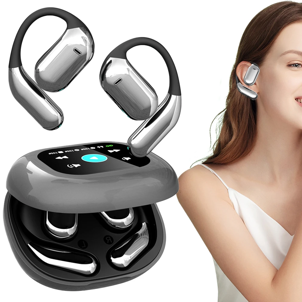 YYK-Q16pro AI Translator Earbuds Touch Screen Open Ear Bluetooth 5.4 Headphones Voice Real-Time Language Translator Earphones translator earbuds translator earphones